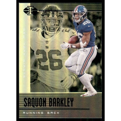 2019 Panini Illusions Trophy Collection Emerald #23 Saquon Barkley
