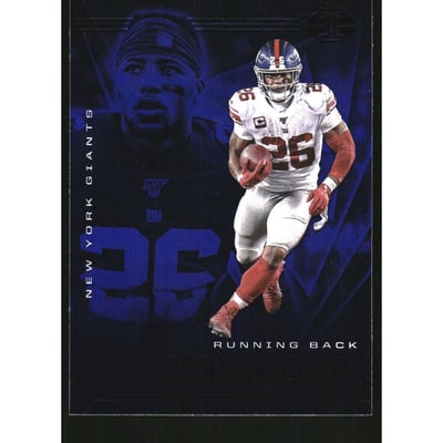 2020 Panini Illusions Sapphire #83 Saquon Barkley