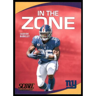 2020 Score In the Zone Gold #8 Saquon Barkley