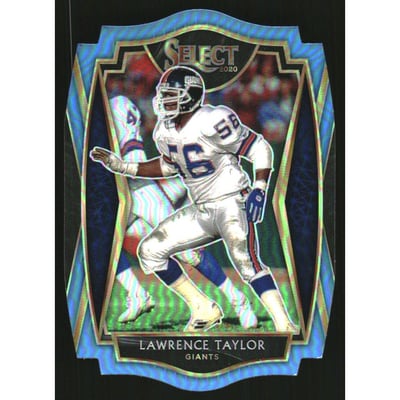 2020 Select Prizm Light Blue Die Cut #110 Lawrence Taylor