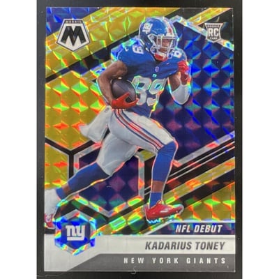 2021 Panini Mosaic Choice Prizm Black Gold #251 Kadarius Toney RC /8