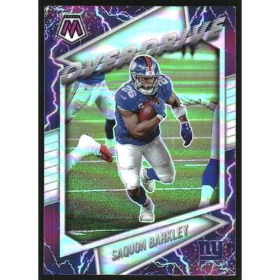 2021 Panini Mosaic Overdrive Silver #2 Saquon Barkley