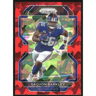 2021 Panini Prizm Prizms Red Ice #232 Saquon Barkley