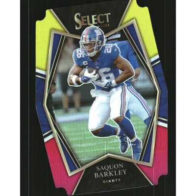 2021 Select Prizm Red and Yellow Die Cut #126 Saquon Barkley