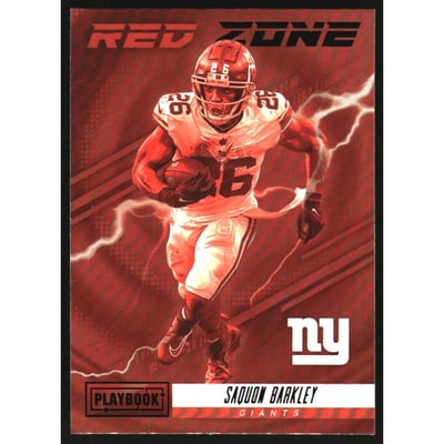 2022 Panini Playbook Red Zone #11 Saquon Barkley