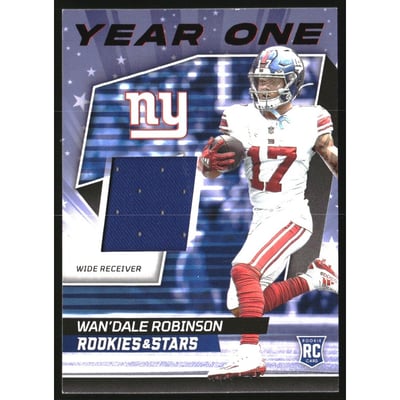 2022 Rookies and Stars Year One Jerseys #30 Wan'Dale Robinson