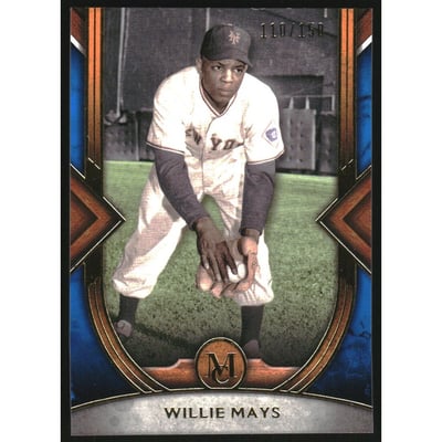 2022 Topps Museum Collection Sapphire #68 Willie Mays