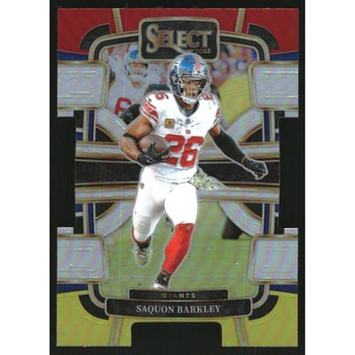 2023 Select Prizm Red and Yellow Die Cut #75 Saquon Barkley