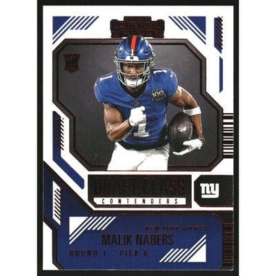 2024 Panini Contenders Draft Class Contenders Red #5 Malik Nabers