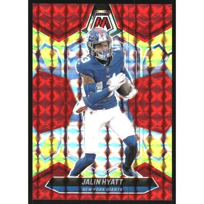 2024 Panini Mosaic Mosaic Choice Fusion Red and Yellow #164 Jalin Hyatt