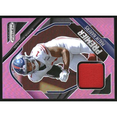 2025 Panini Prizm Premier Jerseys Prizms Pink #36 Malik Nabers