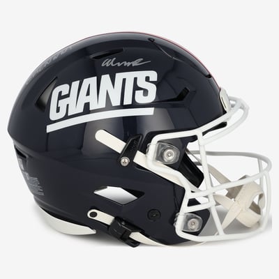 Abdul Carter New York Giants Autographed Fanatics Authentic Riddell 1980-1999 Throwback SpeedFlex Authentic Helmet with "GMENNNN!" Inscription