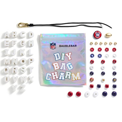 New York Giants BaubleBar Mini Custom Bag Charm Bead Kit