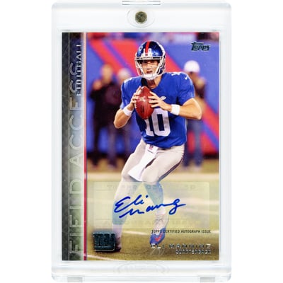 Eli Manning New York Giants Autographed 2015 Topps Field Access #50 Card 