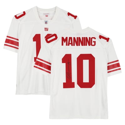 Eli Manning New York Giants Autographed Fanatics Authentic White Mitchell & Ness 2007 Legacy Jersey  