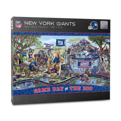New York Giants Fanpoint 10.5" x 28" Game Day at the Zoo 500-Piece Puzzle