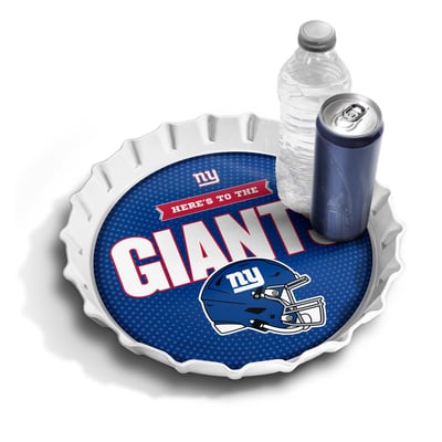 New York Giants Fanpoint 13" Bottle Cap Serving Tray
