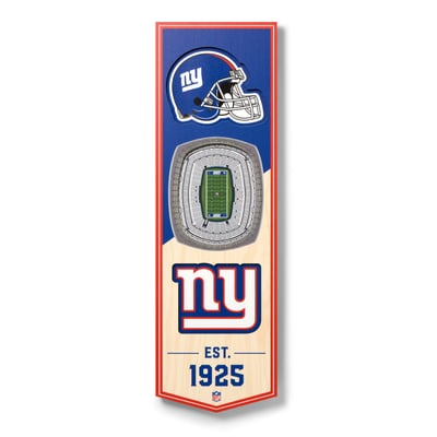 New York Giants Fanpoint 6'' x 19'' 3D StadiumView Banner