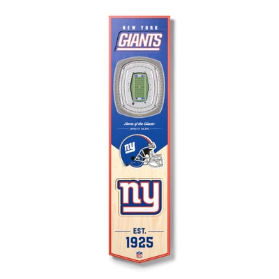 New York Giants Fanpoint 8'' x 32'' 3D StadiumView Banner
