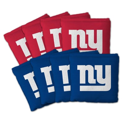 New York Giants Fanpoint Eight-Piece Cornhole Bag Set