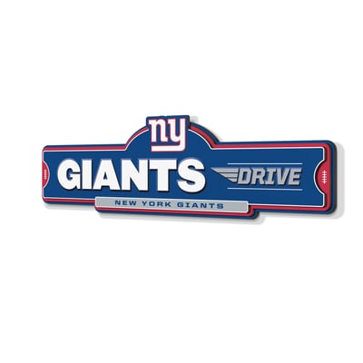 New York Giants IDNA 3D Street Sign