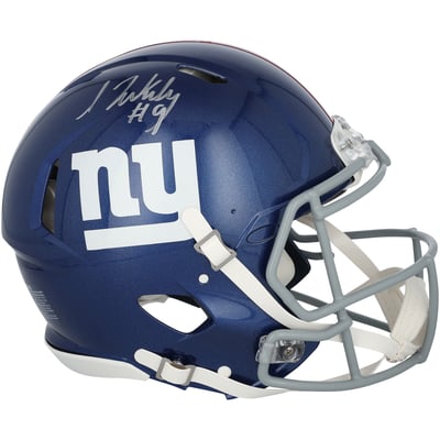 Isaiah Likely New York Giants Autographed Fanatics Authentic Riddell Speed Authentic Helmet 