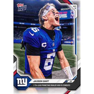 Jaxson Dart - 2026 NFL Topps NOW® - Card 16 - LOOK FOR AUTOS & SHORT PRINTS