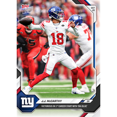 J.J. McCarthy - 2026-27 NFL Topps NOW® - Card 78 - LOOK FOR AUTOS
