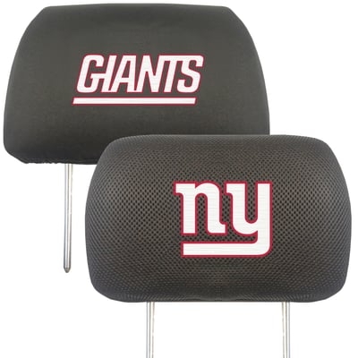 New York Giants Logo Brands Car Head Rest Cover