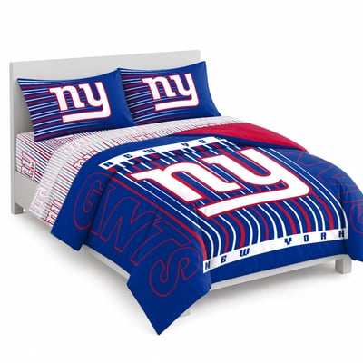 Logo Brands New York Giants Momentum Bed In A Bag - Queen