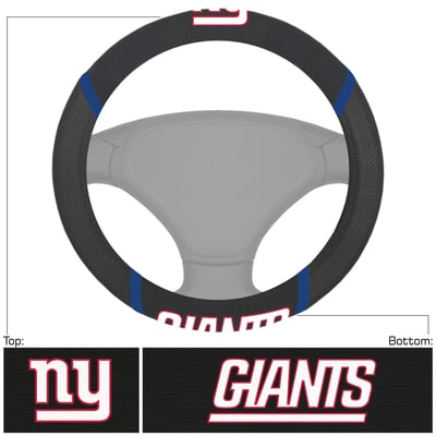 New York Giants Logo Brands Steering Wheel Cover