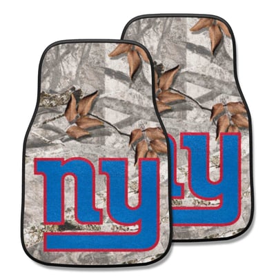 New York Giants Logo Brands Two-Piece Carpet Car Mat Set