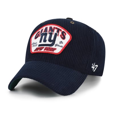 New York Giants '47 Throwback Accordia Corduroy MVP Adjustable Hat - Navy