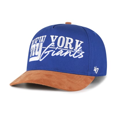 New York Giants '47 Scribe Line Hitch Adjustable Hat - Royal/Brown