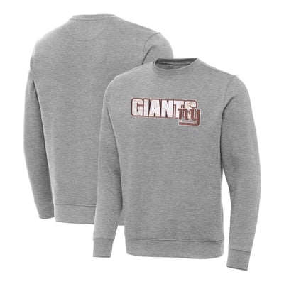 New York Giants Antigua Woodland Camo Victory Sweatshirt - Heather Gray
