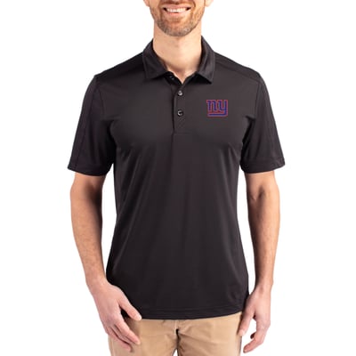 New York Giants Cutter & Buck Prospect Textured Stretch Polo - Black
