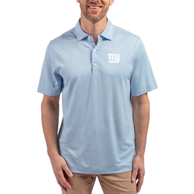New York Giants Cutter & Buck Forge Eco Double Stripe Stretch Recycled Polo - Powder Blue