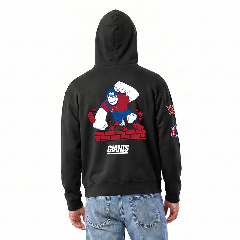 Disney Raph Men's New York Giants Disney x Champion Black Wreck-It Ralph All-Star ...