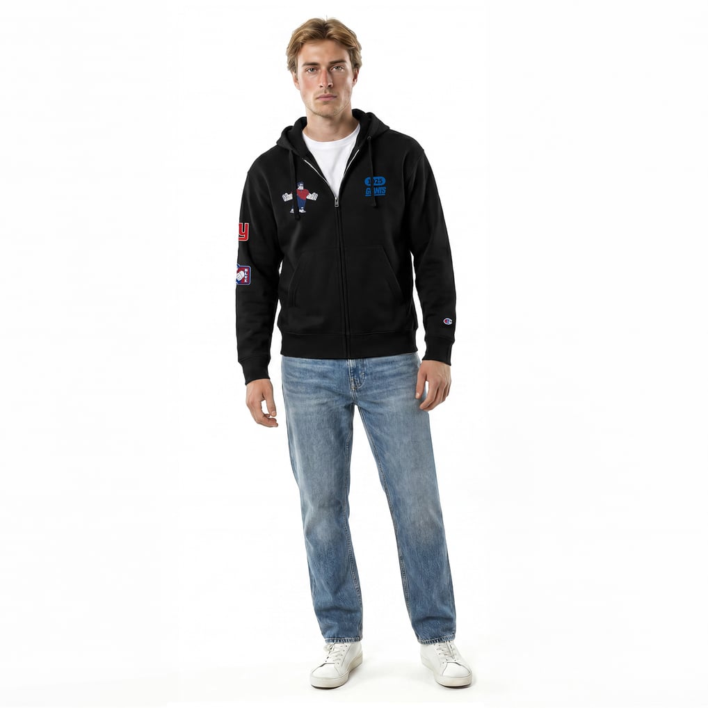 Disney Raph Men's New York Giants Disney x Champion Black Wreck-It Ralph All-Star ...