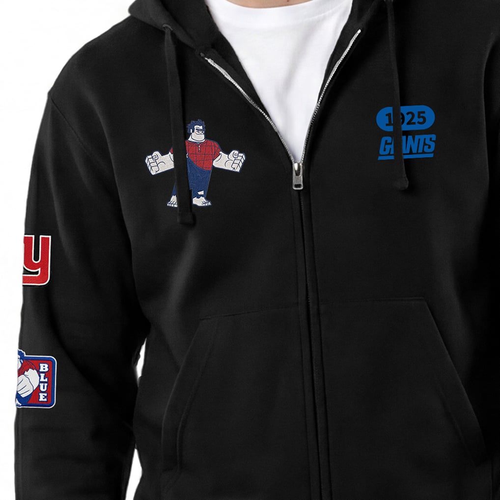Disney Raph Men's New York Giants Disney x Champion Black Wreck-It Ralph All-Star ...