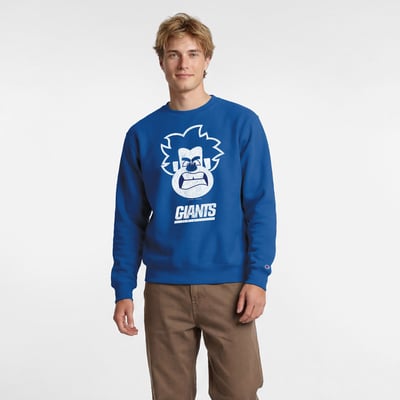 New York Giants Disney x Champion Wreck-It Ralph Powerblend Sweatshirt - Royal