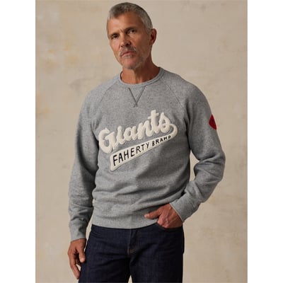 New York Giants FAHERTY High Standard Fleece Sweatshirt - Heather Gray