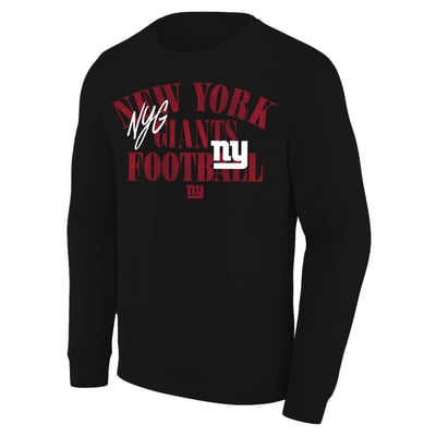 New York Giants Fanatics Big & Tall Relaxed Halftime Lead Sweatshirt - Black