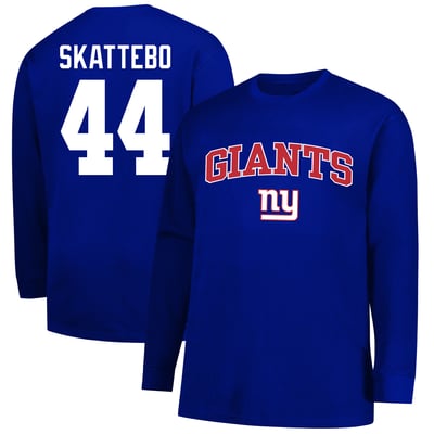Cam Skattebo New York Giants Fanatics Big & Tall Thermal Waffle Long Sleeve T-Shirt - Royal