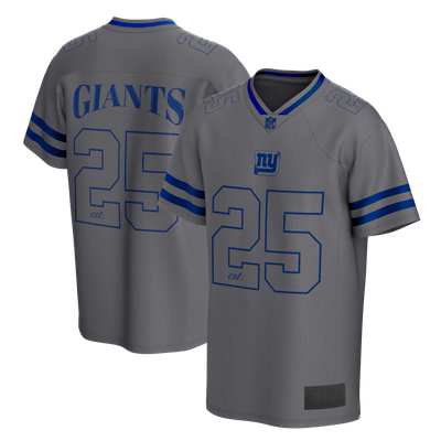 New York Giants Fanatics After Hours Fashion Mesh Jersey Top - Gray