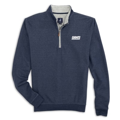 New York Giants johnnie-O Sully Tri-Blend Quarter-Zip Pullover - Navy