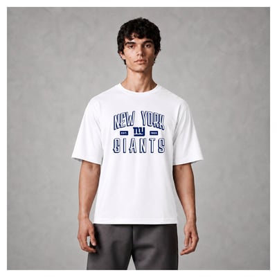 New York Giants Levelwear Luxe Moment Stronghold Knit T-Shirt - White