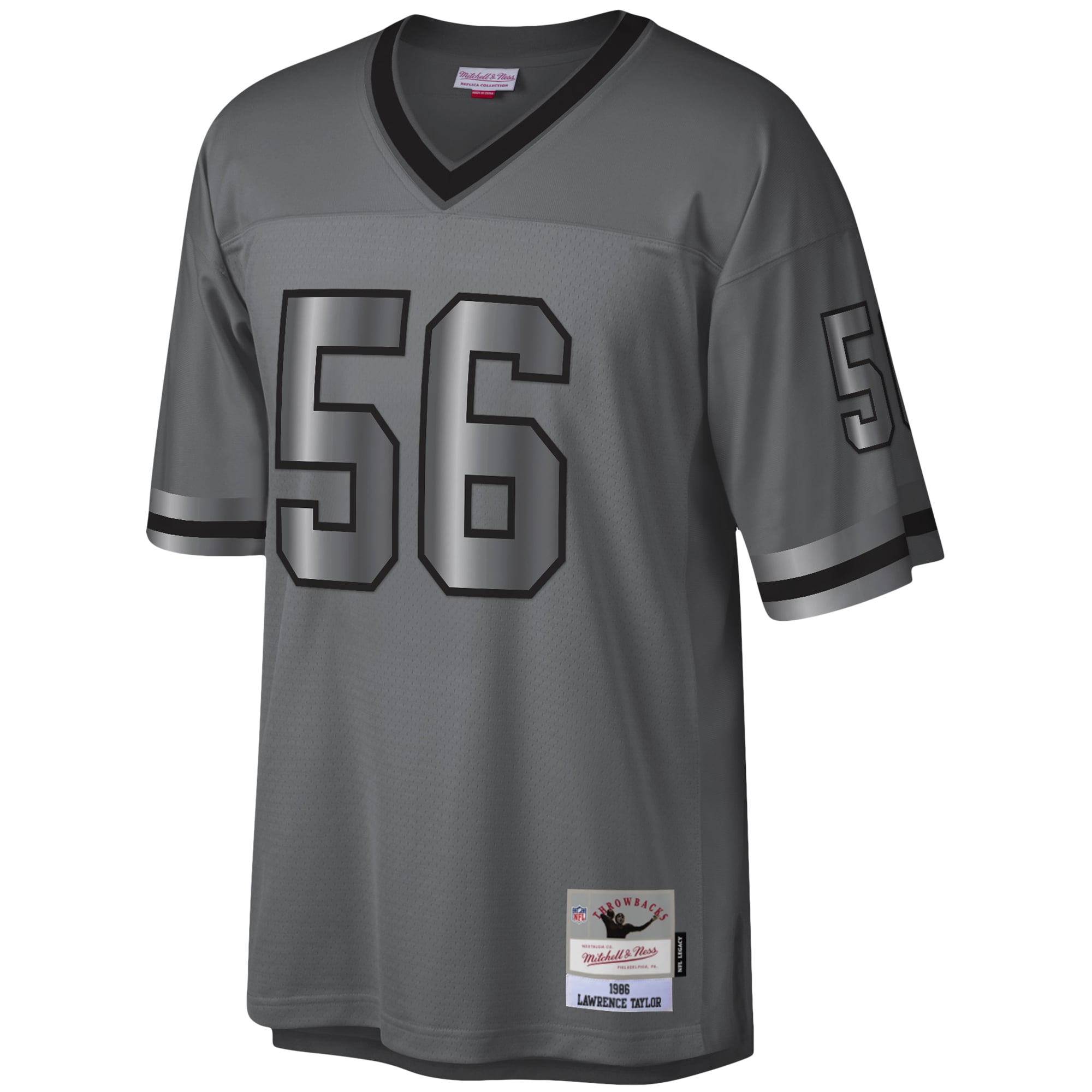 Men's Mitchell & Ness Lawrence Taylor Charcoal New York Giants