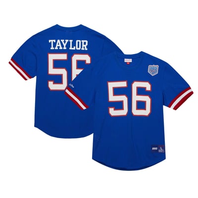 Lawrence Taylor New York Giants Mitchell & Ness Retired Player Name & Number Mesh Top - Royal