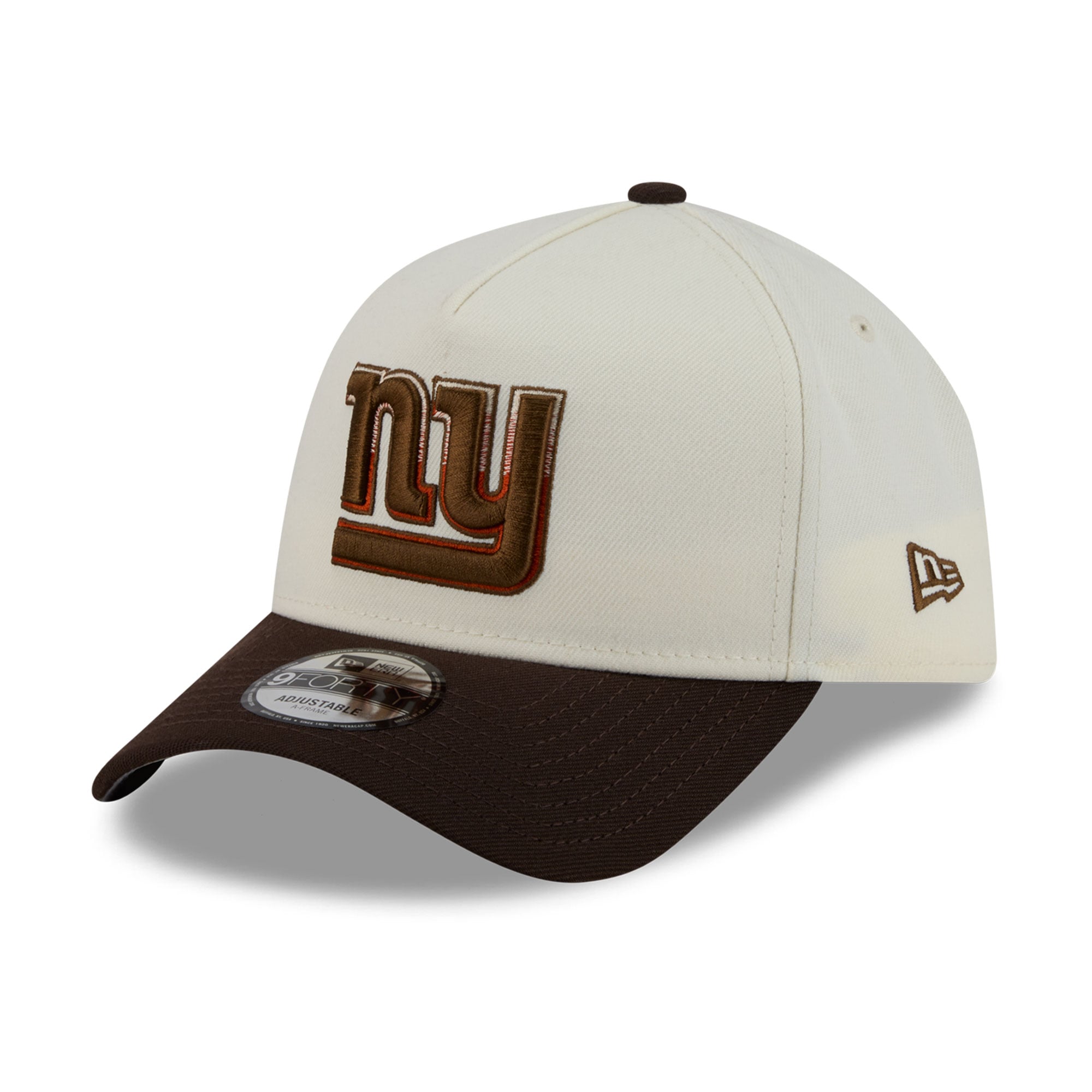 Men's New Era Cream/Brown New York Giants Pumpkin Spice A-Frame